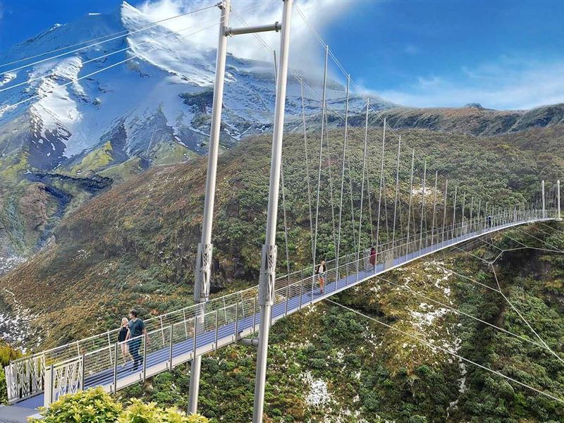 Taranaki gorge pedestrian bridge work begins