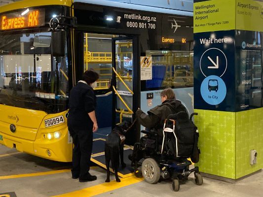Wellington Airport e-bus popular
