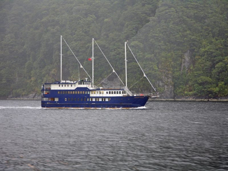 Mayday after Fiordland vessel runs aground, passengers returned to land