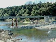 Temporary Bailey bridge rollouts reconnect regions