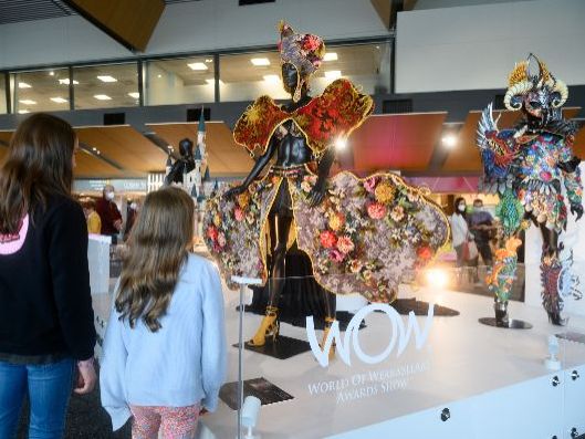 World of Wearable Art previewed at Wellington Airport